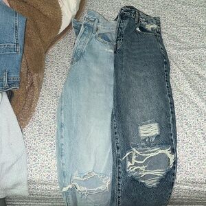 2 pacsun jeans red description for detial